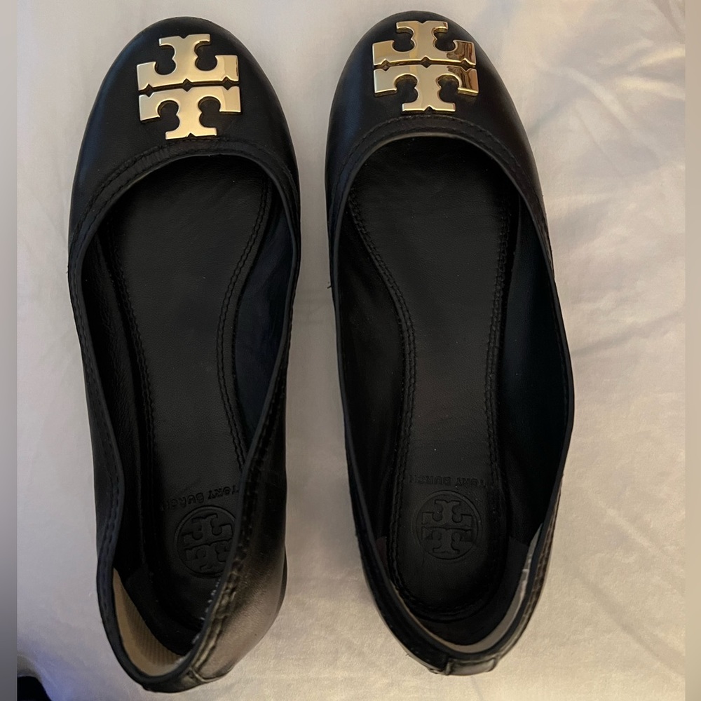 Tory Burch flats.  Size 6.5.  Only worn one time.